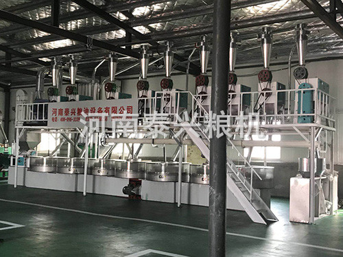 洛陽伊川縣石磨面粉機組安裝案例